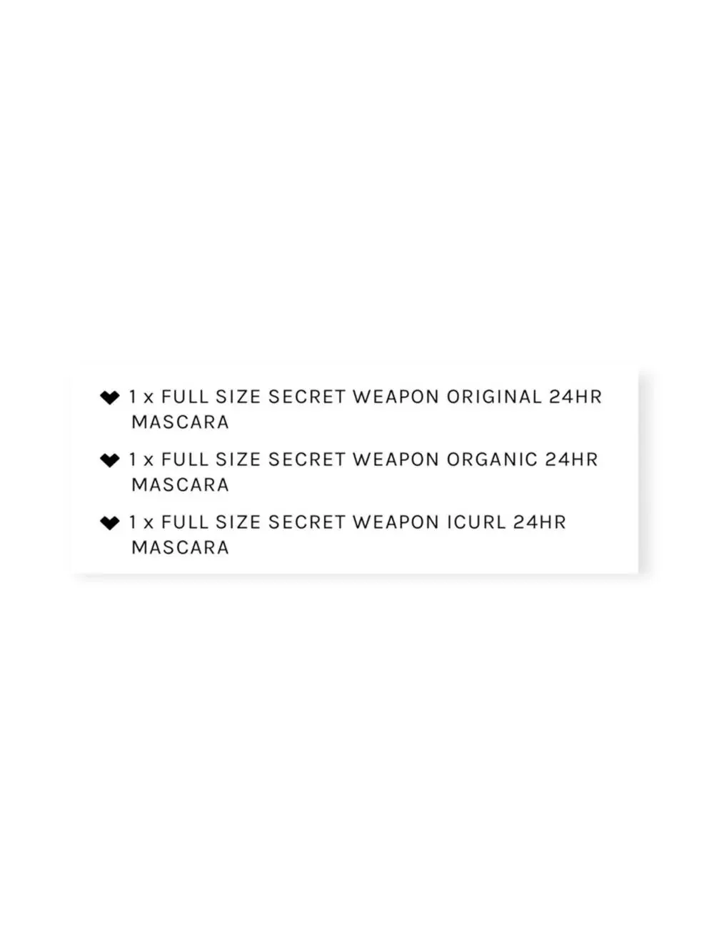 new Mirenesse ༄ Secret Weapon 24Hr Magic Tubing Mascara Trio ༄ Set of 3 ༄ Black